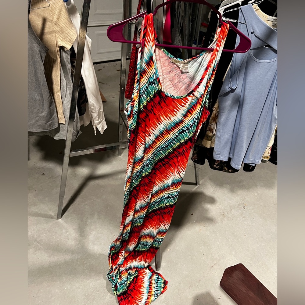 Rainbow maxi dress